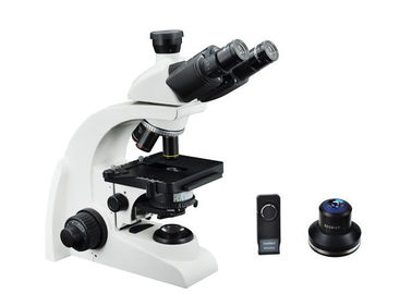China Blanco del microscopio del equipo de laboratorio del microscopio 40X del campo oscuro de Trinocular proveedor