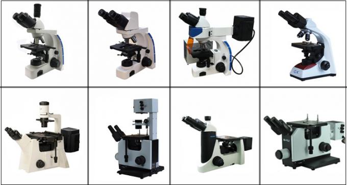 Lámpara vertical profesional del microscopio de fluorescencia de Trinocular 100W Mercury