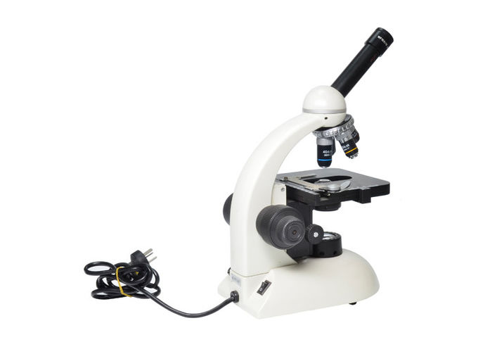 microscopio del equipo de laboratorio de 10X 40X para el estudiante de la escuela secundaria