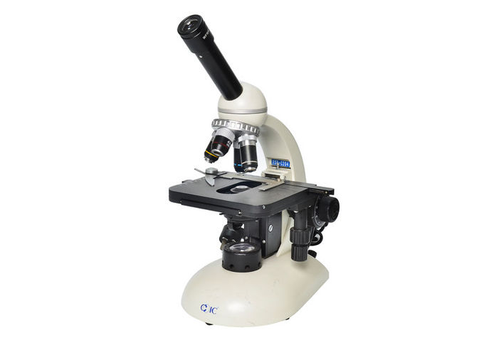 microscopio del equipo de laboratorio de 10X 40X para el estudiante de la escuela secundaria