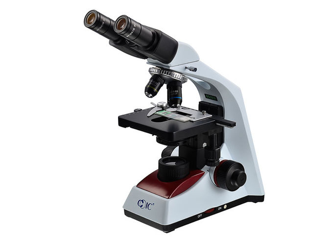 Microscopio binocular electrónico del sistema óptico de Finity con la lámpara del halógeno