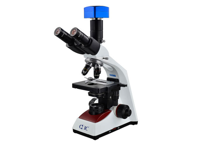 Microscopio de Tinocular del microscopio biológico del laboratorio de WF10X/18mm con la lámpara del LED