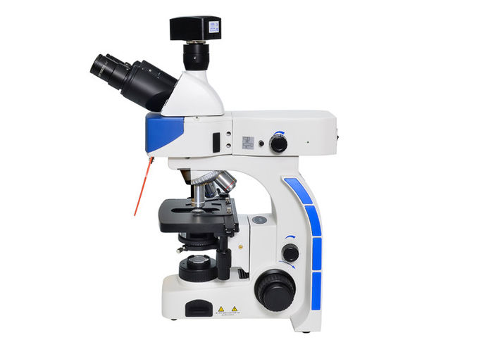 Microscopio de fluorescencia vertical del LED Trinocular con B y el filtro de la fluorescencia de G
