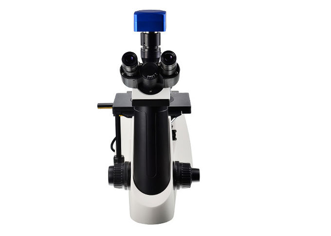 El objetivo metalúrgico 5 del microscopio invertido 80X de Trinocular agujerea el ocular