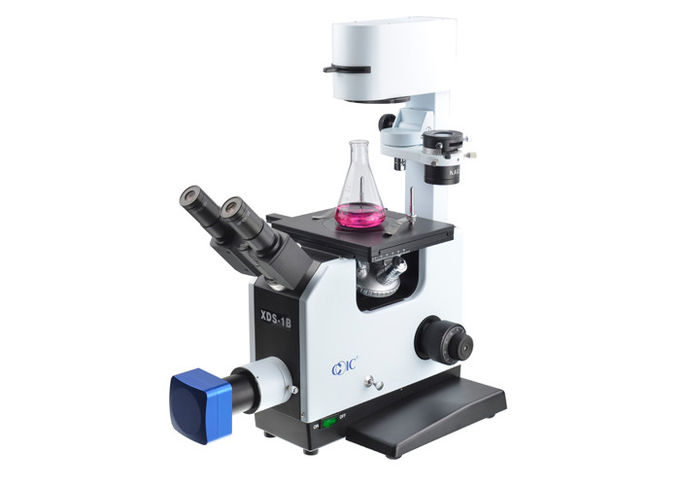 Trinocular biológico invirtió objetivo óptico del contraste de la fase del microscopio 25X