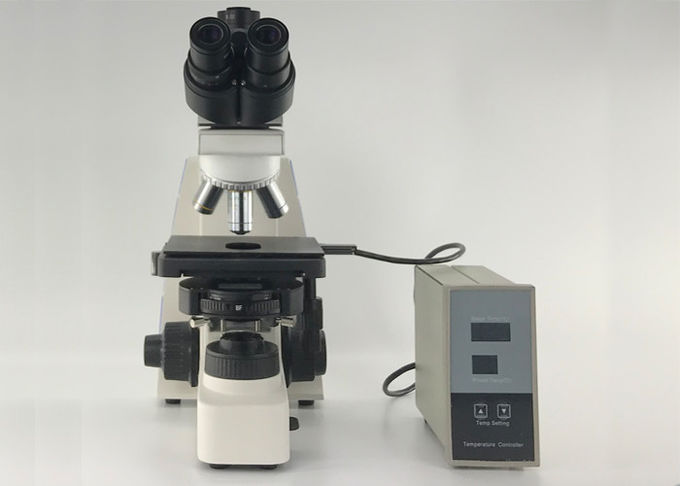microscopio óptico de la lente óptica del microscopio del compuesto de 100X UOP con la etapa caliente